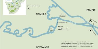Kat jeyografik nan kasane Botswana